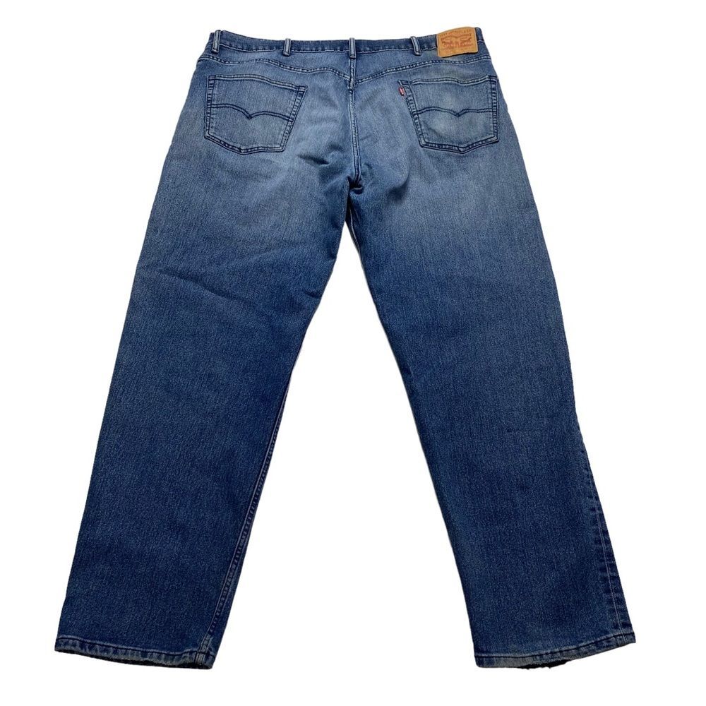 Levi’s 550 Relaxed Fit Jeans Mens 44x34 Vintage Denim Distressed Workwear Flaws